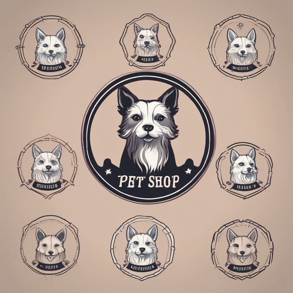 Stylish Pet Shop Logo